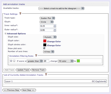 Annotation Tracks Interface